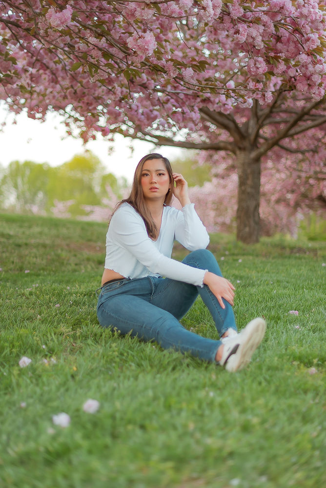 Centennial Park Cherry Blossoms Portrait 3