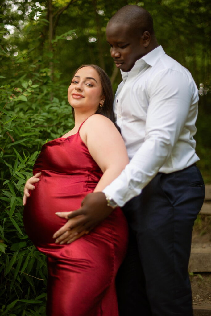 Great Falls Park Maternity Photoshoot at Golden Hour