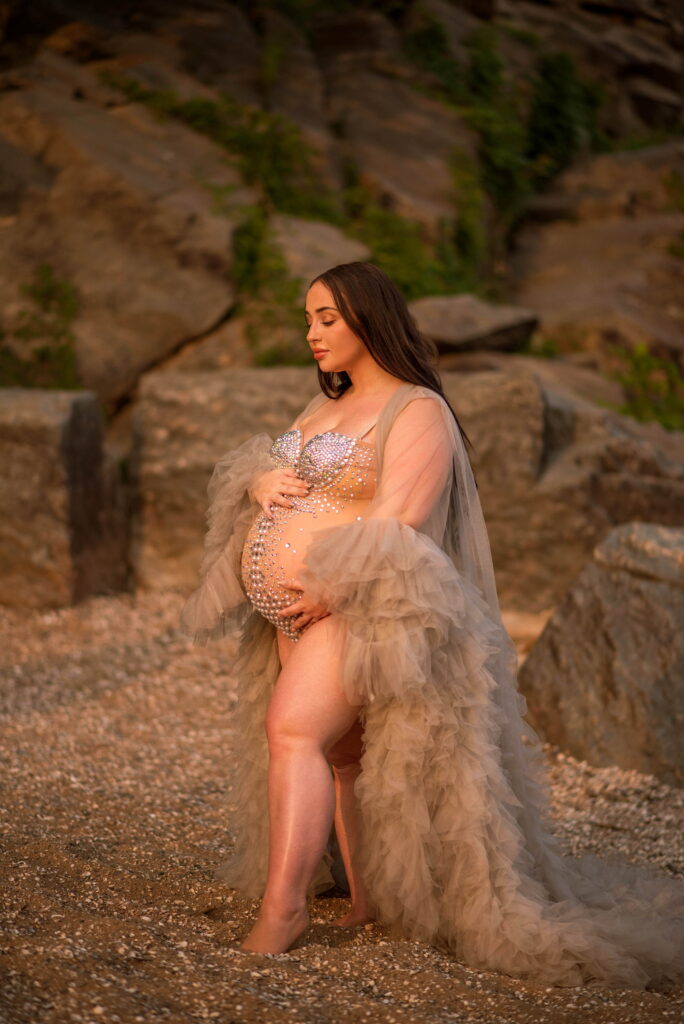 Great Falls Park Beach Maternity Session