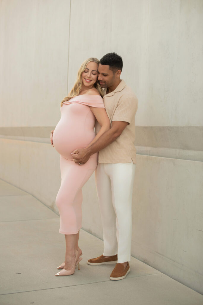 Maternity Photoshoot at the Levitated Mass at the                                                                                                                                             LACMA in Los Angeles, California 2