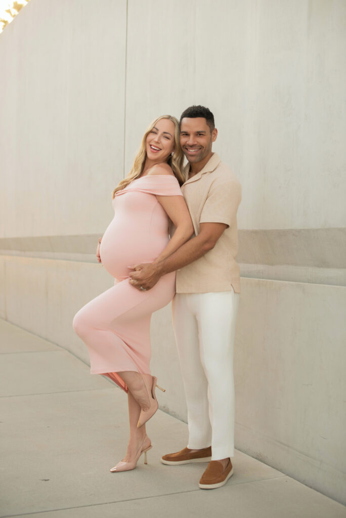 Maternity Photoshoot at the Levitated Mass at the                                                                                                                                             LACMA in Los Angeles, California 1