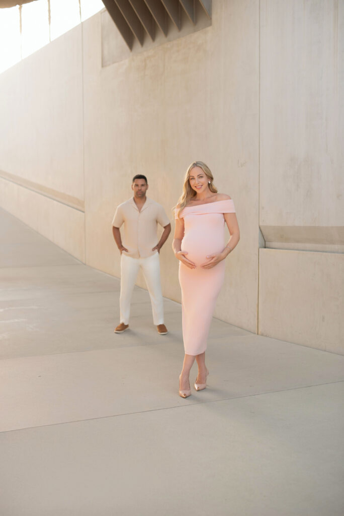 Maternity Photoshoot at the Levitated Mass at the                                                                                                                                             LACMA in Los Angeles, California 5